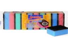 Spontex 10 Colors PU sponge for dishes with steel wool 10 pieces