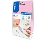 Pilot Pintor Extra Fine acrylic marker 4 pieces + wooden beads, creative set