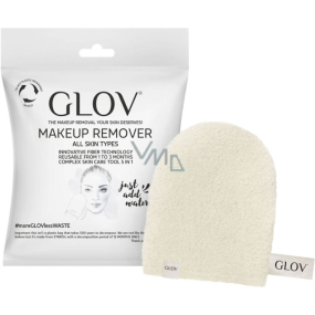 Glov On-The-Go Eco Ivory Makeup Remover Water Only Makeup Remover Gloves 1 piece