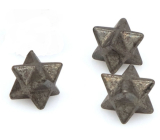 Pyrite iron merkaba hmatka from natural stone 13 mm