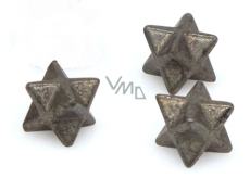 Pyrite iron merkaba hmatka from natural stone 13 mm