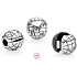 Charm Sterling silver 925 Planet Earth, stopper, clip bead on travel bracelet