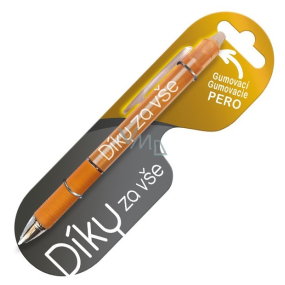 Nekupto Rubber pen with description Thanks for everything