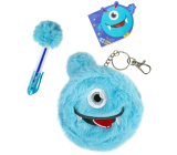 Albi 3in1 Hairy pencil case with pen and notepad Monster