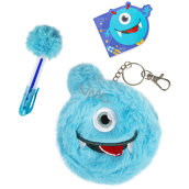 Albi 3in1 Hairy pencil case with pen and notepad Monster