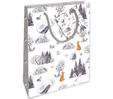 Nekupto Gift paper bag 14 x 11 x 6,5 cm Christmas winter nature