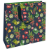 Nekupto Gift paper bag luxury 23 x 23 cm Christmas tree, mistletoe, socks