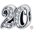 Charm Sterling silver 925, 20 anniversary, bead on bracelet