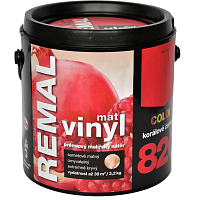 REMAL Vinyl Color Matte Washable Wall Paint, 820 Coral Red, 3.2 kg