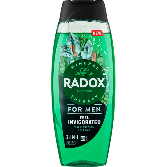 Radox Feel Invigorated 2in1 Shower Gel and Shampoo for Men 400 ml