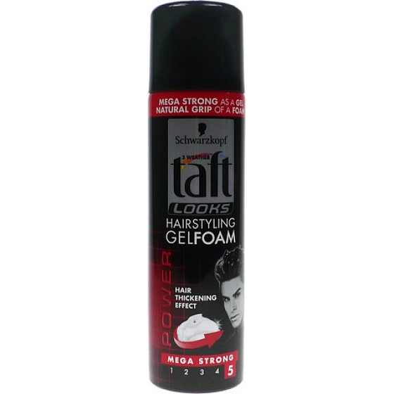Taft Looks Hairstyling Gel Foam mega strong fixation gel hair foam 150 ml