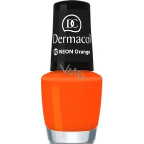 Dermacol Neon Polish Neon Nail Polish 02 Neon Orange 5 ml