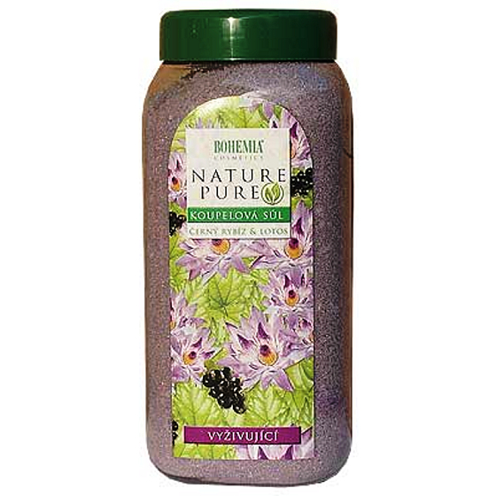 Bohemia Gifts Blackcurrant and Lotus Flower, Nourishing bath salt 900 g