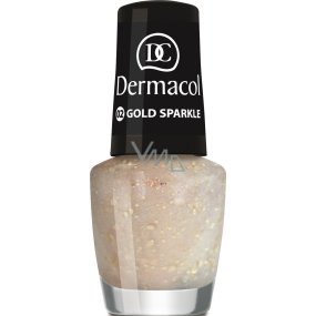 Dermacol Nail Polish with Effect nail polish with effect 02 Gold Sparkle 5 ml