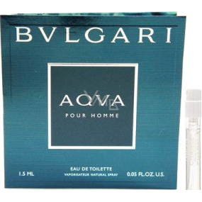 Bvlgari Aqva pour Homme Eau de Toilette 1.5 ml with spray, vial