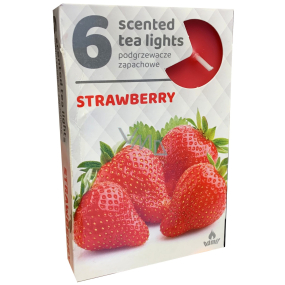 Tea Lights Strawberries scented tea lights 6 pieces
