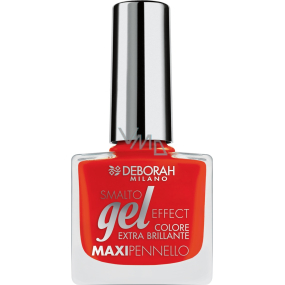 Deborah Milano Gel Effect Nail Enamel gel nail polish 09 Red Pusher 11 ml