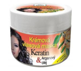 Bione Cosmetics Keratin & Argan oil cream hair mask for all hair types 260 ml
