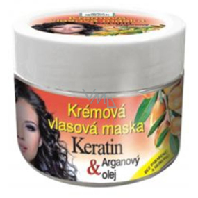 Bione Cosmetics Keratin & Argan oil cream hair mask for all hair types 260 ml