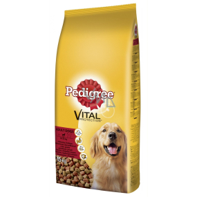 Pedigree Adult Beef and Poultry Complete food for adult dogs of all breeds in normal load 15 kg