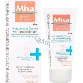 Mixa Anti-Imperfection Moisturizing cream 2 in 1 against imperfections 50 ml