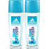 Adidas Pure Lightness perfumed deodorant glass for women 2 x 75 ml, duopack