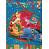Ditipo Gift paper bag 26 x 13.5 x 32 cm Disney Winnie the Pooh as Santa on a sleigh