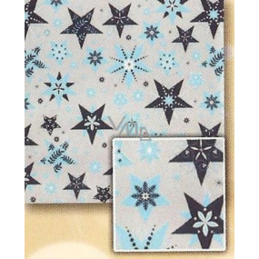 Nekupto Gift wrapping paper 70 x 200 cm Christmas Blue, stars