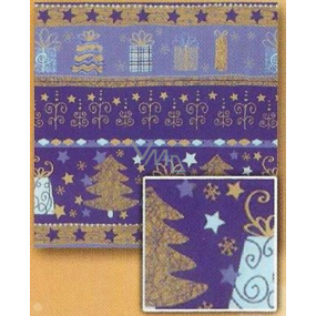 Nekupto Gift wrapping paper 70 x 200 cm Christmas Blue