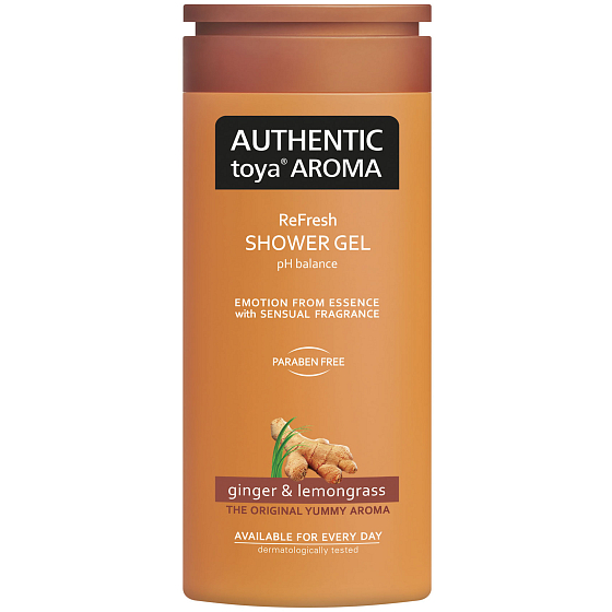 Authentic Toya Aroma Ginger & Lemongrass aromatic shower gel 400 ml