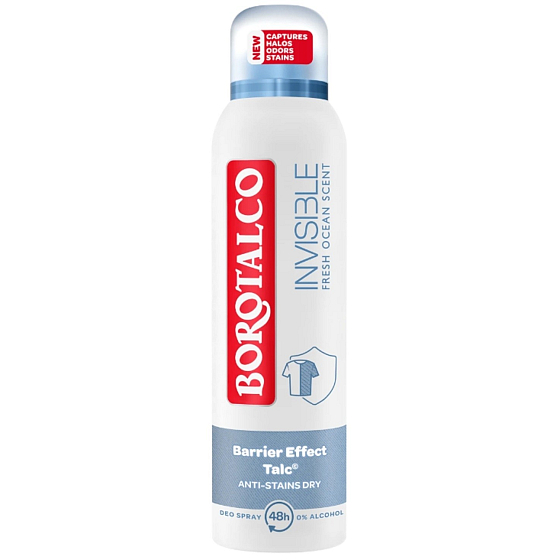 Borotalco Invisible Fresh antiperspirant deodorant spray unisex 150 ml