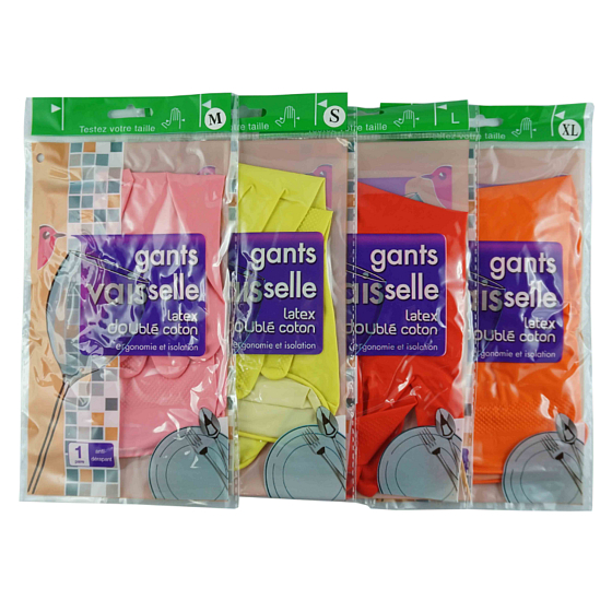 Gants Vaisselle Rubber cleaning gloves size M 1 pair