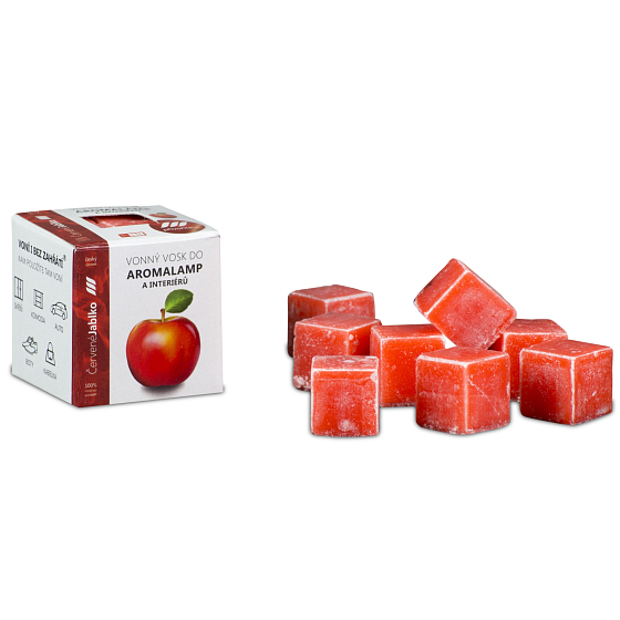 Kozák Red Apple natural scented wax for aroma lamps and interiors 8 cubes 30 g