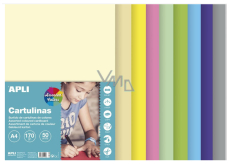 Apli Colored papers A4 mix of pastel colors 170 g 50 sheets