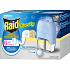 Raid Family electric vaporizer with liquid refill against mosquitoes, 30 nights, 1+21 ml
