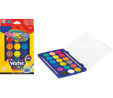 Colorino Watercolours large 18 colours + brush 2 pieces