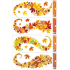 Window film without glue stripes leaves 60 x 22 cm various motifs