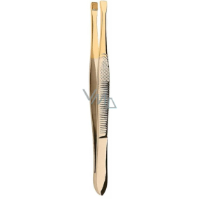 Donegal Tweezers straight Gold 9 cm