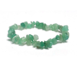 Avanturin green bracelet elastic chopped natural stone 19 cm, lucky stone