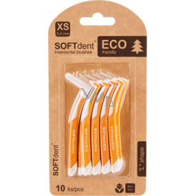 Soft Dent Eco interdental toothbrush curved XS 0,4 mm 10 pieces