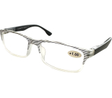 Berkeley Reading dioptric glasses +1.0 plastic transparent, black stripes 1 piece MC2248