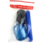 Plastic Nova Toiletry Bag Set - Travel Toiletry Set Black, Cup, Toothbrush and Soap Case 3 Pieces