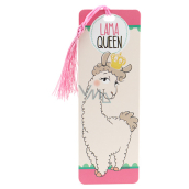 Nici ASST Queen Lama bookmark with fabric pendant 15,5 x 5,5 cm