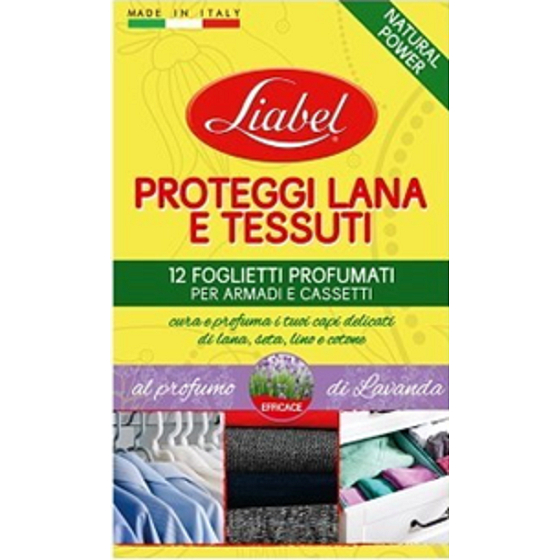 Liabel Di Lavanda - Lavender scented leaves for wardrobes, drawers, shoe cabinets 12 pieces