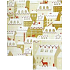 Nekupto Christmas gift wrapping paper 70 x 1000 cm Beige, houses