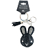 Albi Strass keyring black bunny