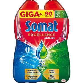 Somat Excellence Duo Gel for Dishwasher, 1620 ml, 90 doses