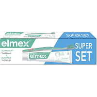 Elmex Sensitive toothpaste + Ultra Soft toothbrush, 75 ml