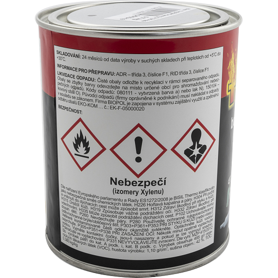 Bisil Thermo heat-resistant paint 700 °C, 0199 black, 700 g