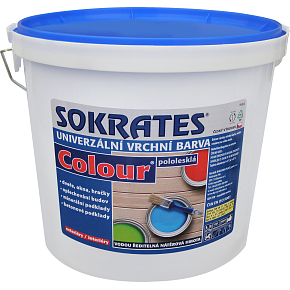 Sokrates Colour semi-gloss universal top coat for wood and metal, 0100 white, 5 kg
